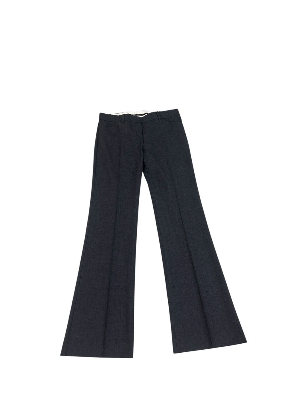 Theory charcoal grey Boot-Cut Dress trouser wool Pants made in USA size 8